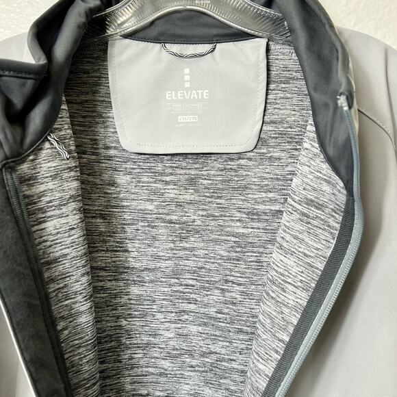 ELEVATE SOPRIS SOFTSHELL MEN SILVER/GREY STORM JACKET BRAND NEW SIZE 2XL - Picture 5 of 10